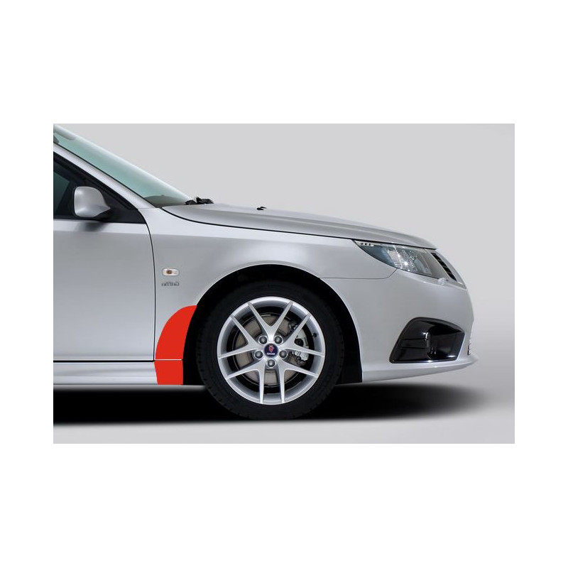 SAAB 9-3 II (2) çamurluk ve yan marşpiyel için ön sıçrama koruması (2002-2011)