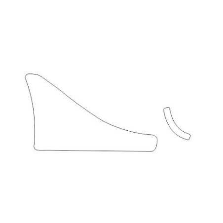 Mitsubishi Colt CZ3 VI (6) e VII (7) 3D proteção traseira do para-lamas película (2004-2012)