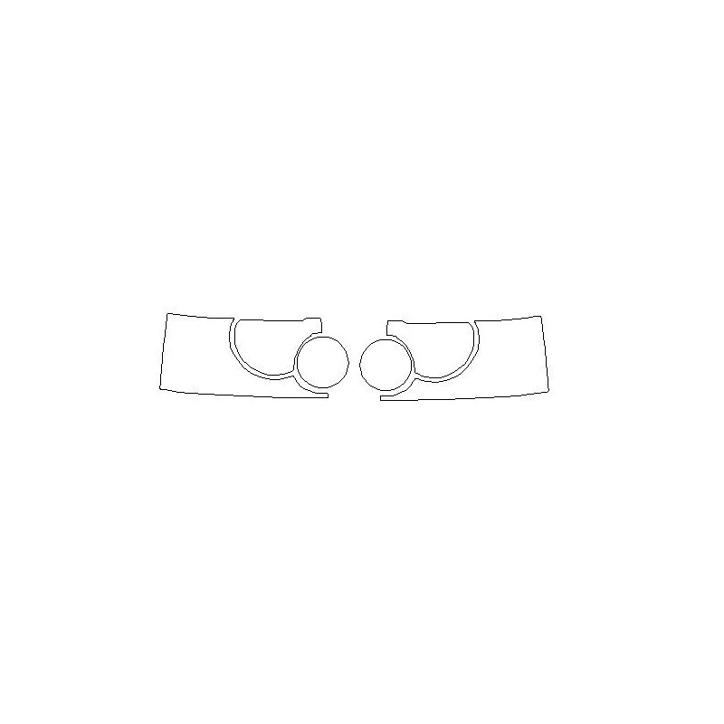 RANGE ROVER III (3) L322 frontal FL front reflectors / lamp protective foils (2006-2010)