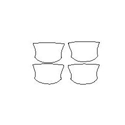 Audi A7 C8 omistetut suojakalvot ovenkahvoihin (2017-)