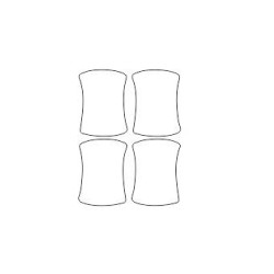 Toyota Avensis T25 T26 II ochranné fólie pod rukoväťami (2003-2008)