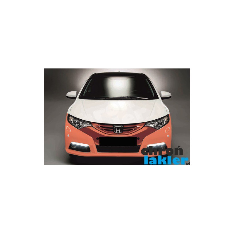 Honda Civic IX 9 zderzak przód folia ochronna 3M VentureShield (clear bra)