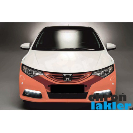 Honda Civic IX 9 zderzak przód folia ochronna 3M VentureShield (clear bra)