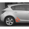 OPEL ASTRA J 4 IV fender / wheel arch and rear door protection films (2009-2015)