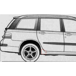 Fiat Stilo beschermende folie achterbumper / spatbord achter (2001-2007)