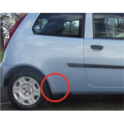 Fiat Punto II 3D pellicole protettive per parafango posteriore (1999-2010).