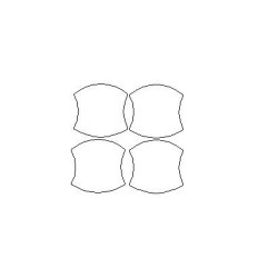 SUBARU LEGACY V 5 dedikált védőfóliák ajtókilincs alá (2009-2014)