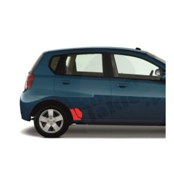 CHEVROLET AVEO T250 5D Türflügelaufkleber / Schutzfolie