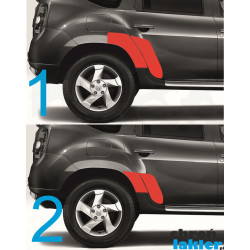 DACIA DUSTER I ochranné fólie blatníků / podběhů kol a dveří (2010-2017)