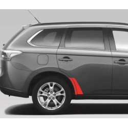 Mitsubishi Outlander III 3 deuren en spatbord beschermfolie (2012-2022)