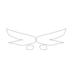 KIA CARENS IV (4) koplampen / voorlampen beschermende folies (2013-2019)