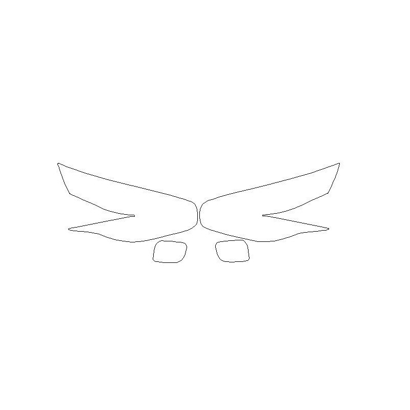 KIA CARENS IV (4) faros / láminas protectoras de faros (2013-2019)