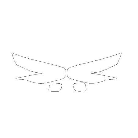 KIA CARENS IV (4) faros / láminas protectoras de faros (2013-2019)