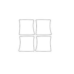 VOLVO XC90 I (1) skyddsfilmer för dörrhandtag (2002-2014).