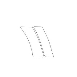 Κλάση C της Mercedes W203 προστατευτικά μεμβράνες στα φτερά και τις πόρτες πίσω (2000-2006)