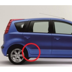 Nissan Note I sárvédő fólia / védőmatrica (2006-2012)