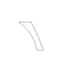 BMW 5 M5 F10 / F11 ochranné fólie blatníka, prah zadný (2010-2017)