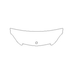 Mercedes C-klasse (C-class) W204 FL beschermfolie voor motorkap (Clear BRA) 3M (2011-2014)