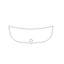 BMW 3 e90 e91 beschermende folie voor de voorkant van de motorkap (Clear BRA) 3M (2009-2012)