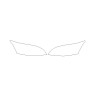 Lexus LS IV 4 efter anden FL forlygter / forlygter beskyttelsesfilm (2013-2017)