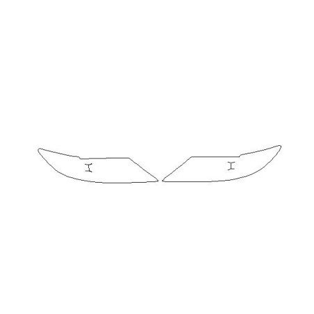 Lexus ES VI 6 vor FL Scheinwerfer / Frontlampen Schutzfolien (2012-2015)