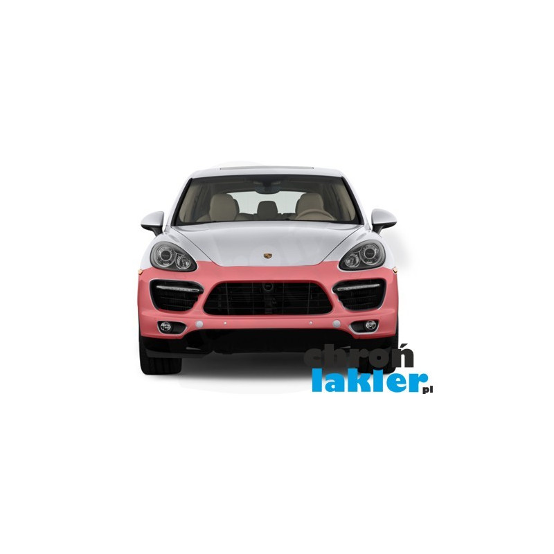 Porsche Cayenne S / DIESEL / HYBRID / TURBO / GTS zderzak przód folia ochronna 3M VentureShield (clear bra)