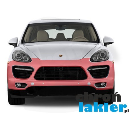 Porsche Cayenne S / DIESEL / HYBRID / TURBO / GTS zderzak przód folia ochronna 3M VentureShield (clear bra)