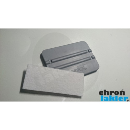 Rakla do aplikacji folii ochronnej oraz innych samoprzylepnych z filcem
