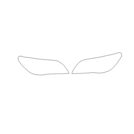 BMW 7 E65 E66 E67 FL LCI ön far koruma filmleri (2005-2008)