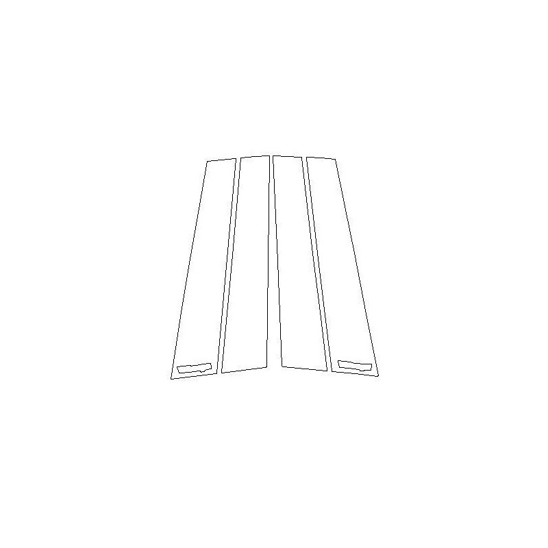 VW T-cross ochranné fólie na sloupky B piano black (2019-)