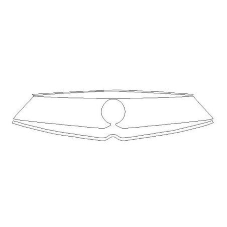 Opel Mokka B folie de protecție pentru grila neagră lucioasă / bara față (2020-)