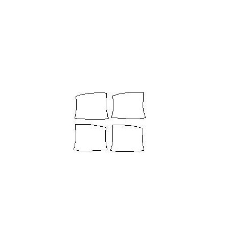 MERCEDES C-KLASA W206 S206 dedicované ochranné fólie pod rukoväť (2021-)