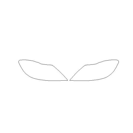 MERCEDES CL III (C216) önce FL ön farlar / lambalar koruyucu filmleri (2010-2014)