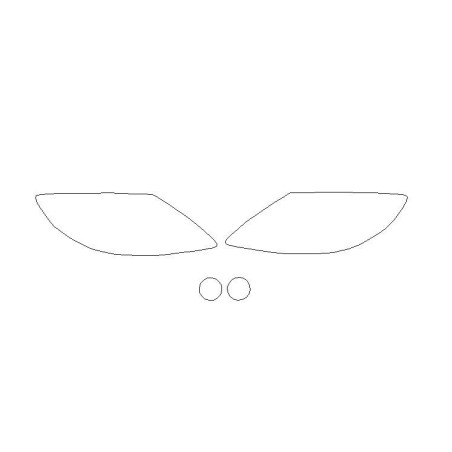 MERCEDES CL III (C216) voor FL koplampen / voorkant lampen beschermfolie (2006-2009)