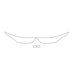 Toyota Highlander IV (XU70) koplampen / voorlampen beschermende folie (2019-)