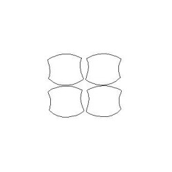 Toyota Highlander IV (XU70) özel koruyucu kapı kolu filmleri (2019-)