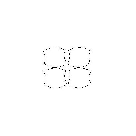 Toyota Highlander IV (XU70) špeciálne ochranné fólie na kľučky (2019-)