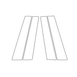 Toyota C-HR II beskyttelsesfolie til B-stolper B piano black (2024-)