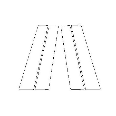 Toyota C-HR II Schutzfolien für B-Säulen in glänzendem Schwarz (2024-).