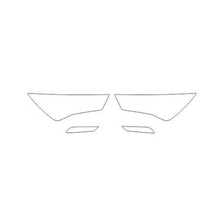 Seat Ateca μετά την FL προφυλακτήρες / μπροστινά φώτα προστασίας (2021-)