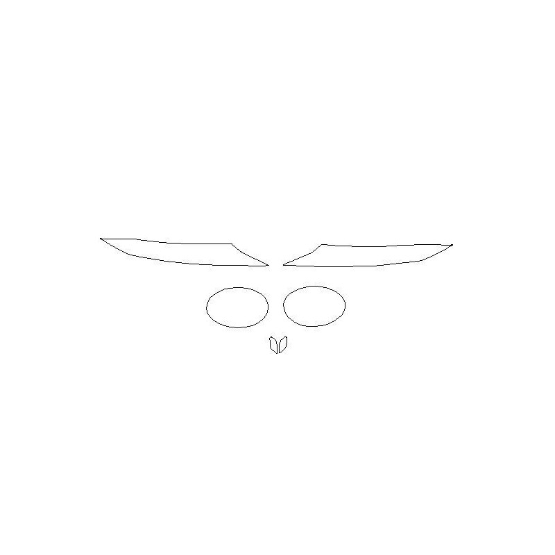 Nissan Juke II headlights / front lamps protective films (2019-).