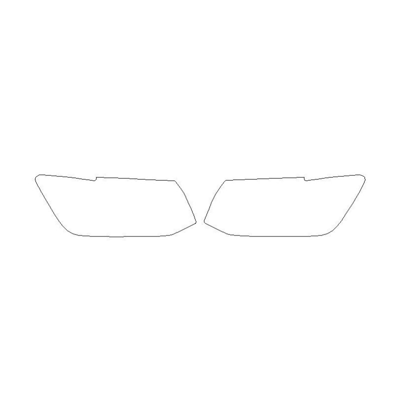 Audi Q2 reflektory / lampy przednie folie ochranné (2016-)