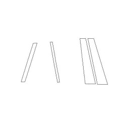 BMW G81 Touring (kombi) védőfóliák B C oszlopokhoz piano black (2020-)