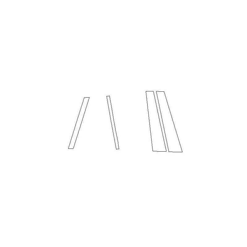 BMW G81 Touring (kombi) védőfóliák B C oszlopokhoz piano black (2020-)