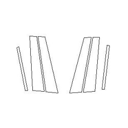 BMW M3 G80 szedán védőfóliák B C piano black (2020-)