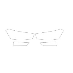 Škoda Fabia IV 4 ochranné fólie na přední světlomety / lampy (2021-)