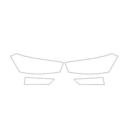 Skoda Fabia IV 4 ochranné fólie na svetlomety / predné lampy (2021-)