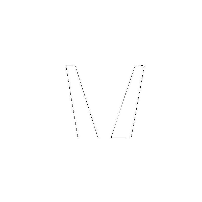 Skoda Fabia IV 4 koruma filmleri B siyah parlak sütunlarına yapıştırın (2021-)