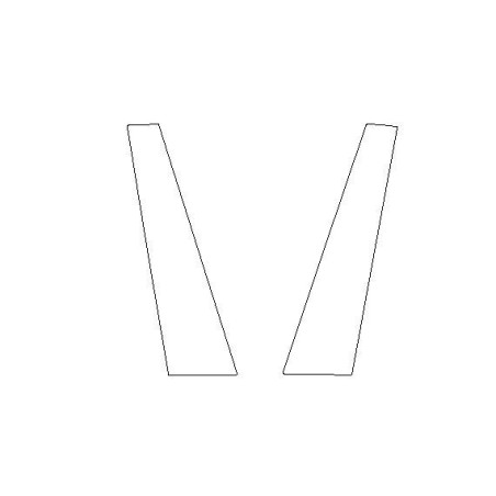 Skoda Fabia IV 4 koruma filmleri B siyah parlak sütunlarına yapıştırın (2021-)