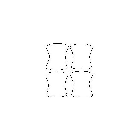 Subaru Forester SK V 5 láminas de protección específicas para las manijas de las puertas (2019-2024)